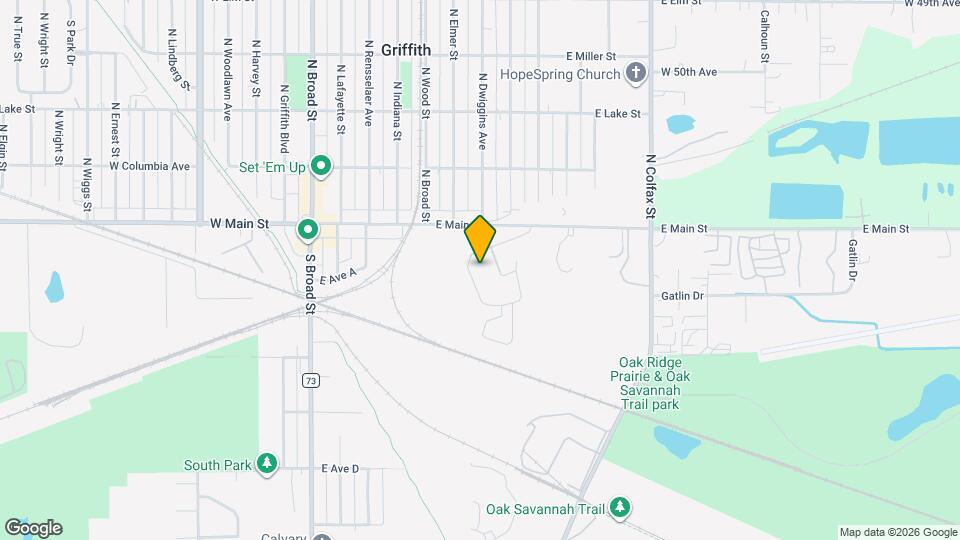 801 E Main St Map and Location Details