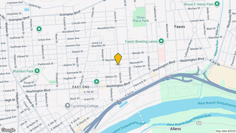 737 Tucker St Map and Location Details