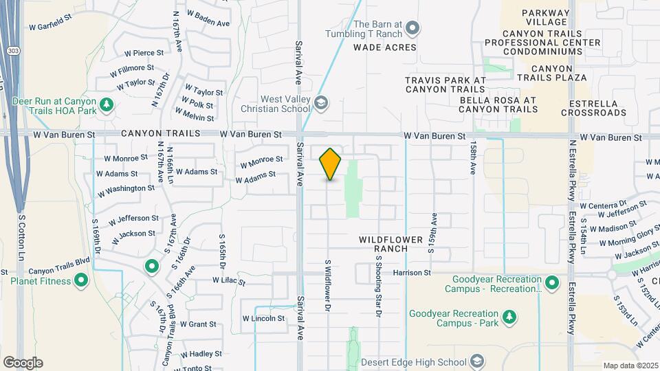 16198 W Washington St Map and Location Details