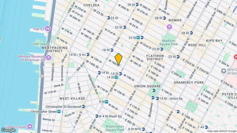 114 W 16th St Map and Location Details