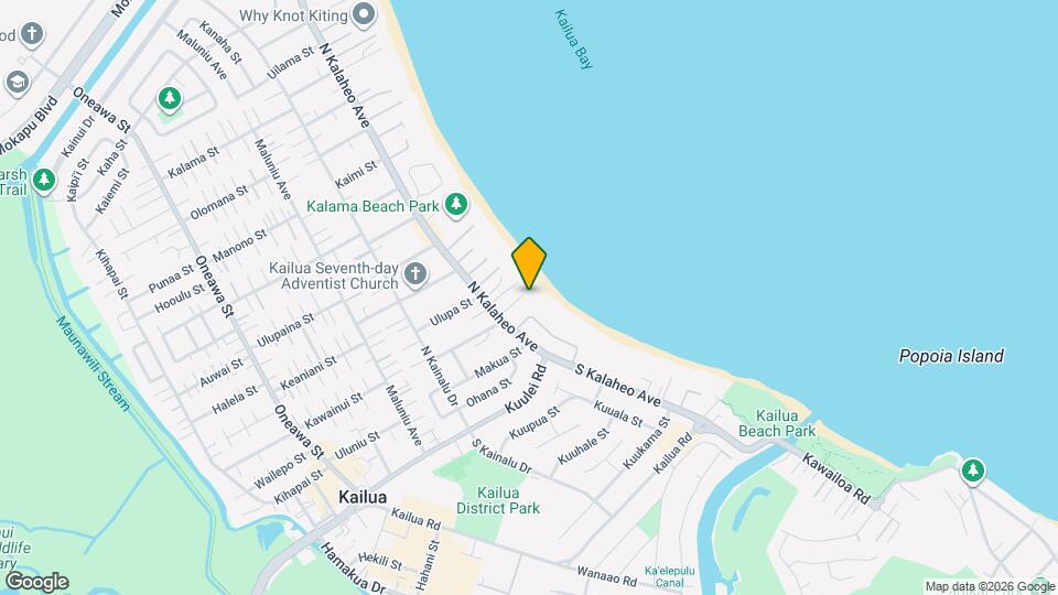 100 N Kalaheo Ave Map and Location Details