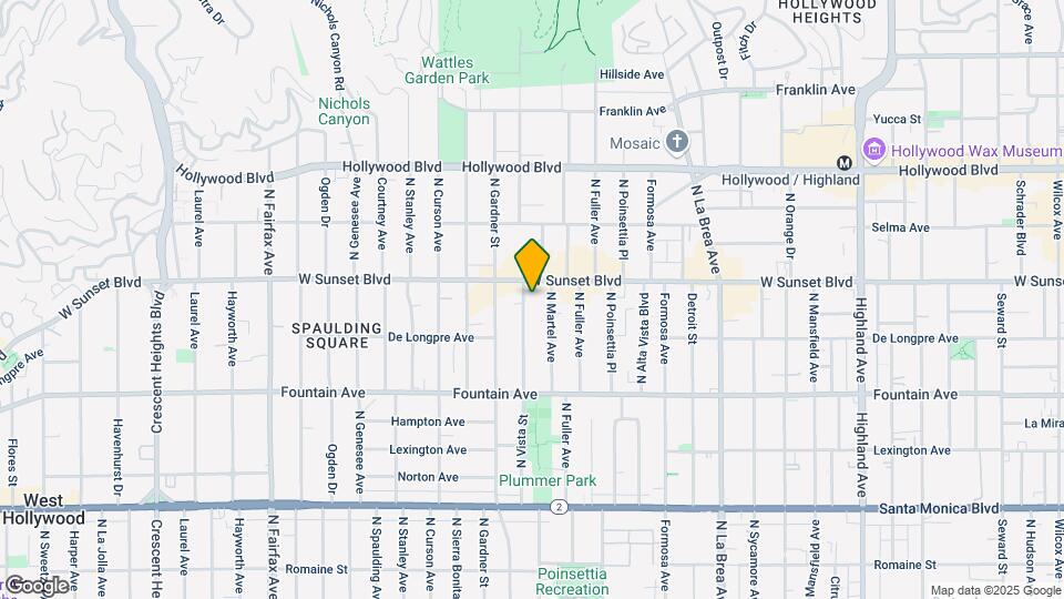 1450 N Vista St Mapa y Detalles de la Ubicación