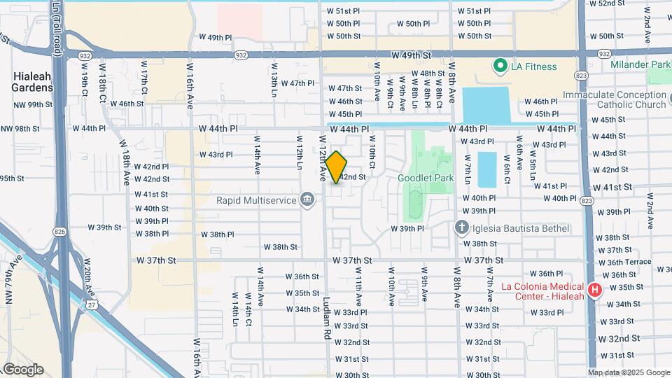 4140 W 11th Ln Map and Location Details