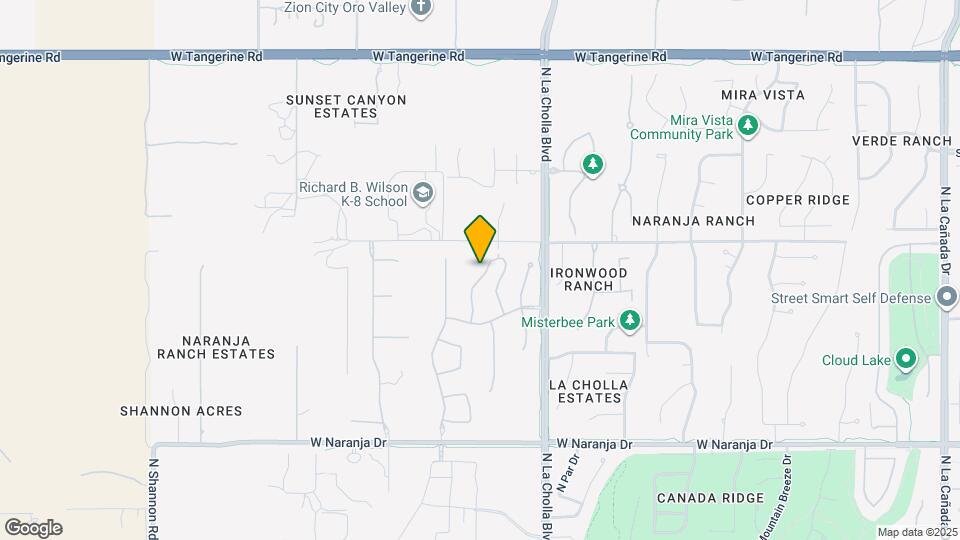 11576 N Desert Calico Lp Map and Location Details