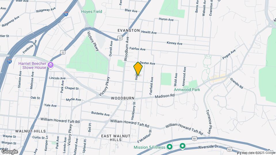 3016 Hackberry St Map and Location Details