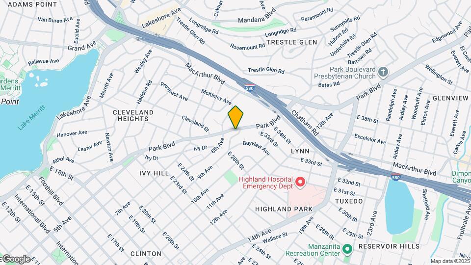 2980 Park Blvd Map and Location Details