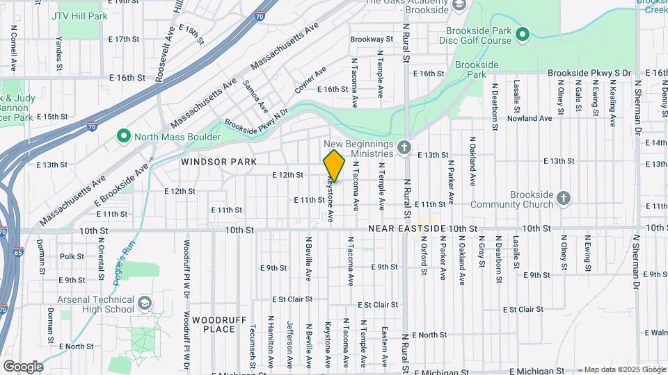 1129-1131 Keystone Ave Map and Location Details