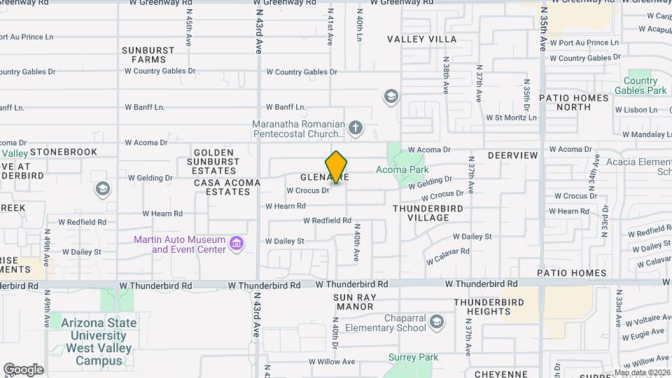 14237 N 41st Dr Map and Location Details