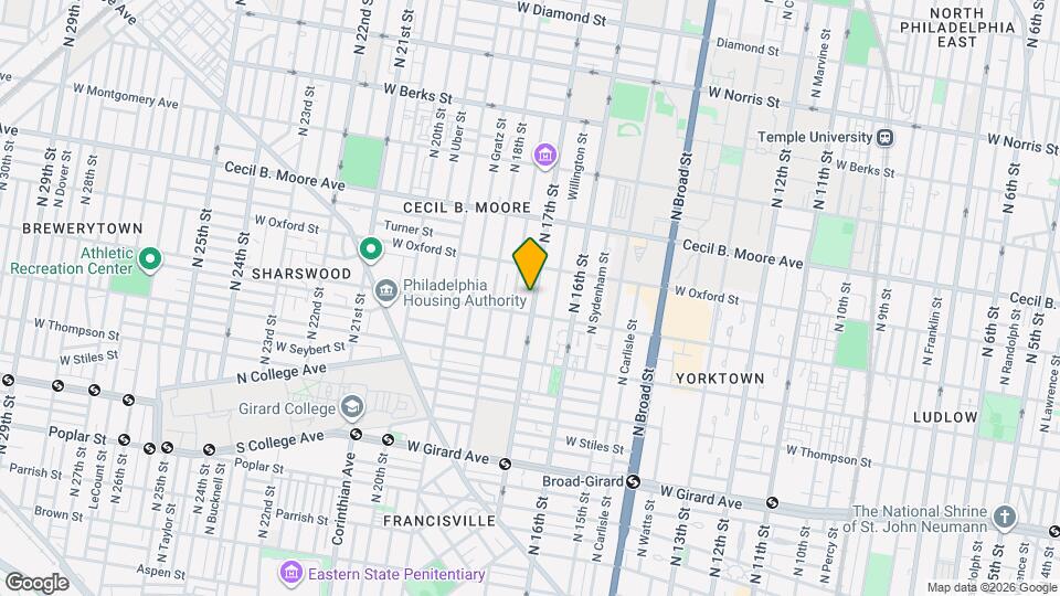 1514 N 17th Mapa y Detalles de la Ubicación