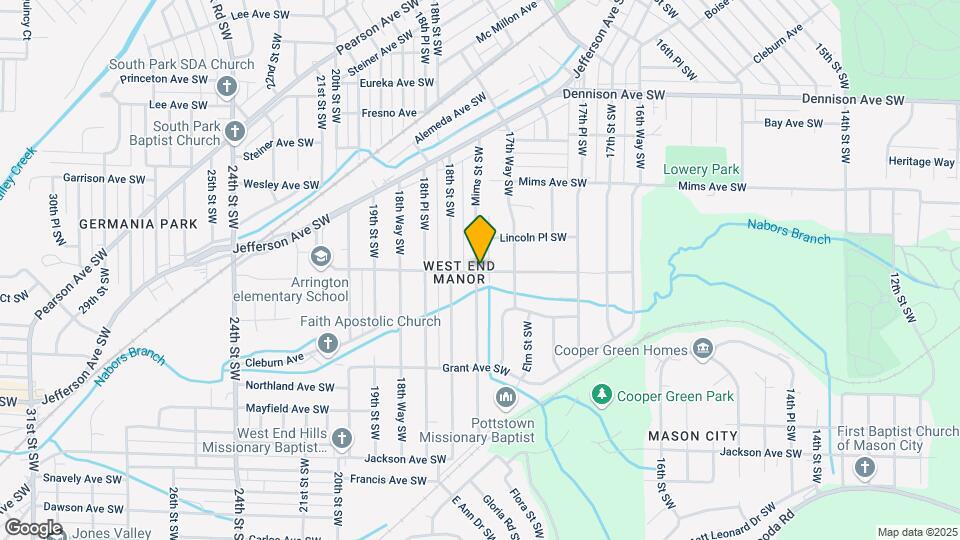 1345 Mims St SW Map and Location Details