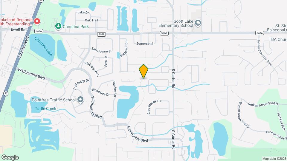 6604 Crescent Lake Dr Map and Location Details