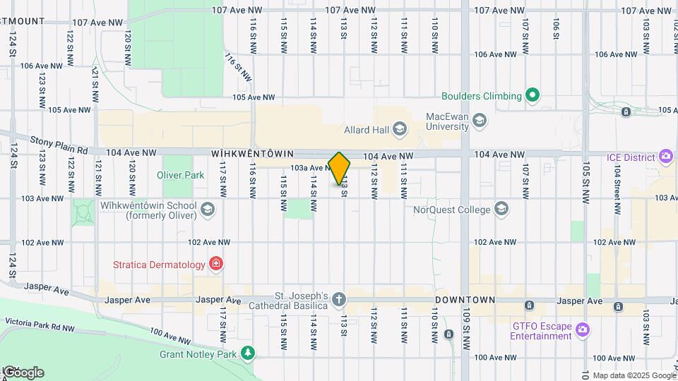10306 113th St NW Map and Location Details