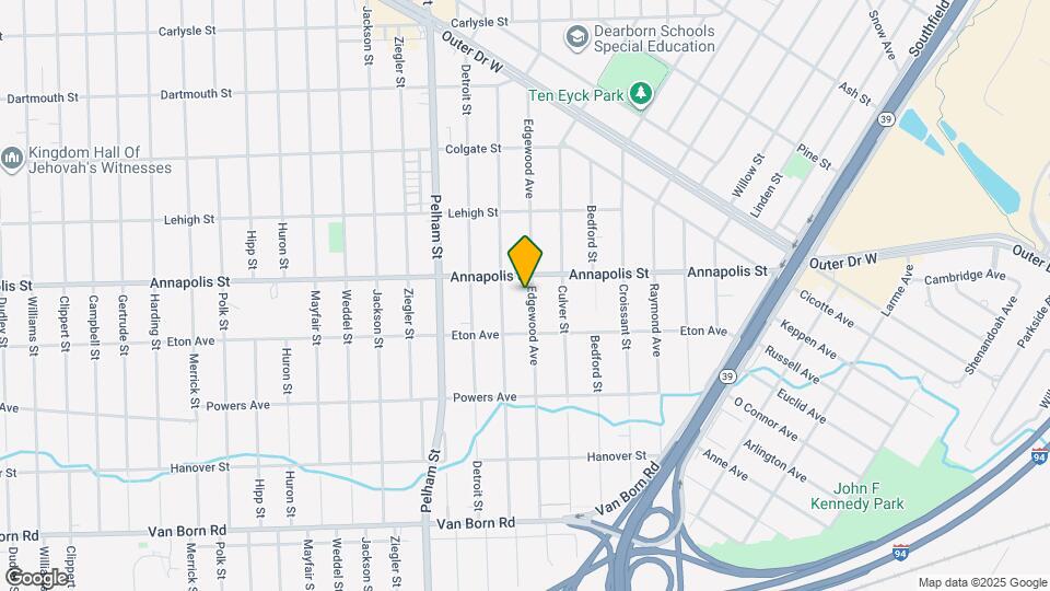 4640 Edgewood St Map and Location Details