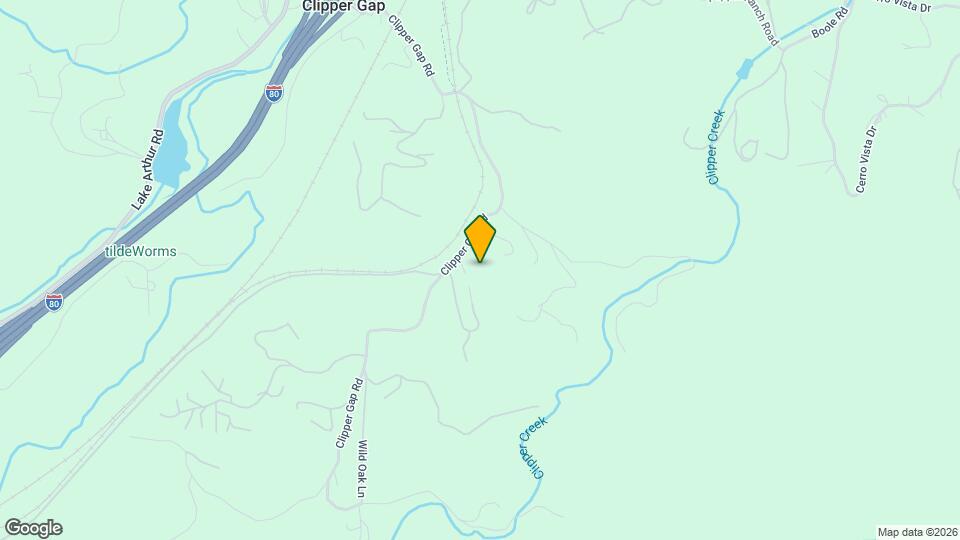 485 Clipper Gap Rd Mapa y Detalles de la Ubicación