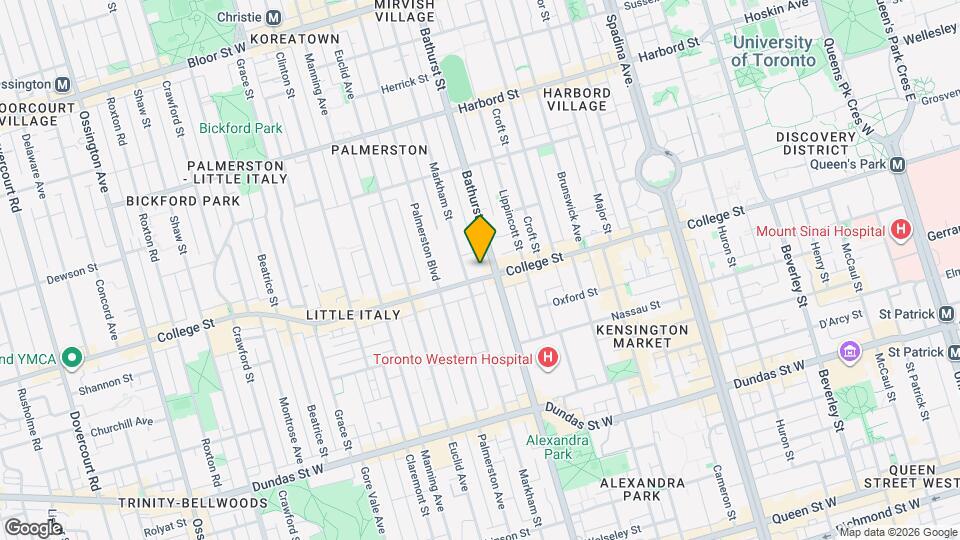 456 College St Map and Location Details