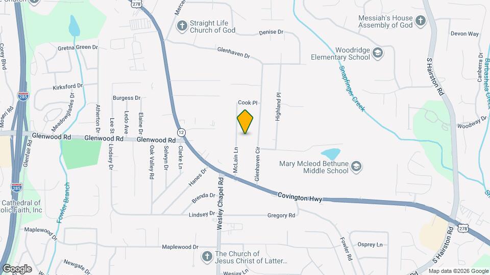 1836 McLain Ln Map and Location Details