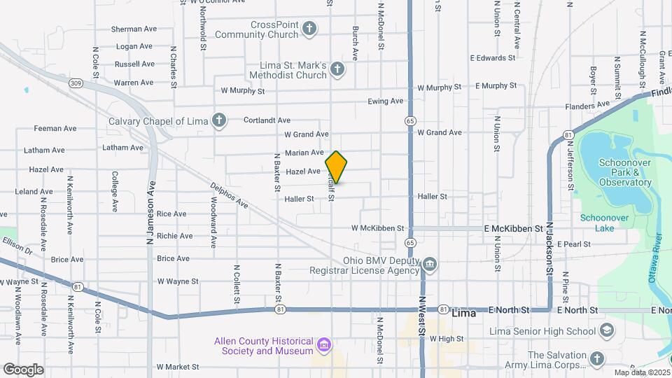 714 N Metcalf St Map and Location Details