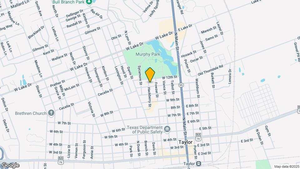 1102 Hackberry St Map and Location Details