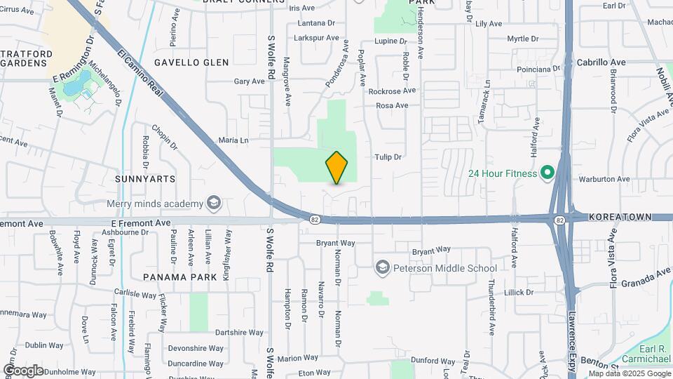 1271 Poplar Ave Map and Location Details