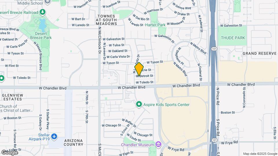 3521 W Detroit St Map and Location Details