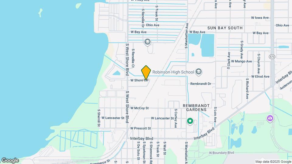 6527 S West Shore Cir Map and Location Details