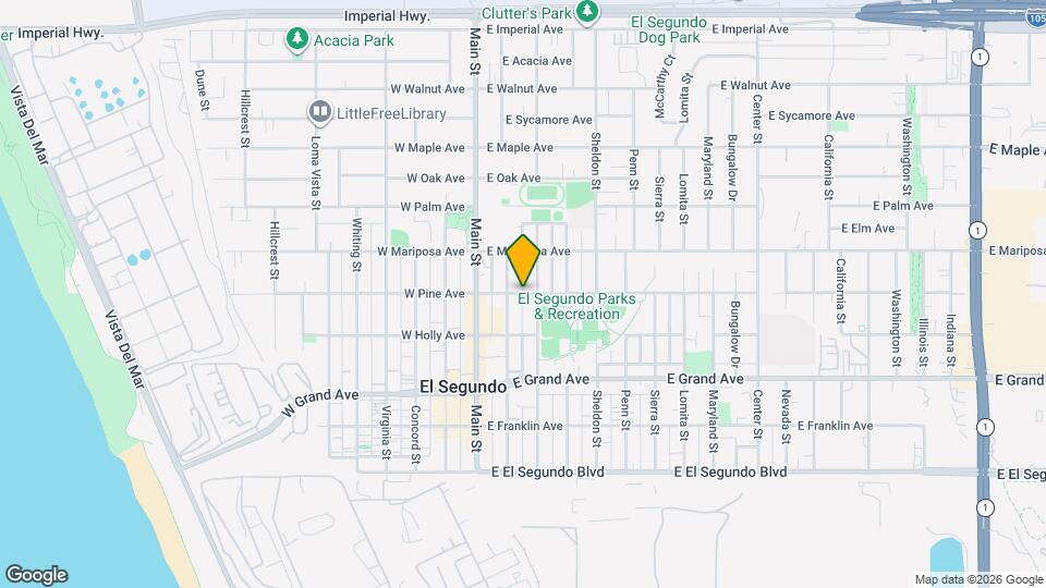206 E Pine Ave Map and Location Details