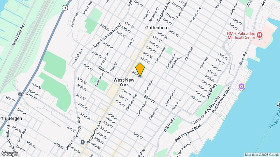 6052 Tyler Pl, Unit 16, West New York, NJ 07093 Mapa y Detalles de la Ubicación