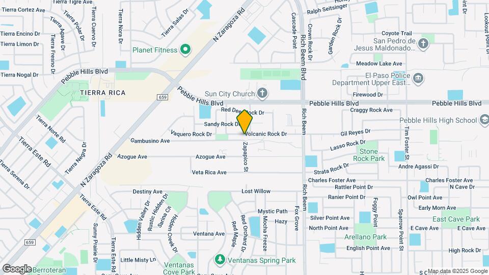 14036 Volcanic Rock Dr Map and Location Details