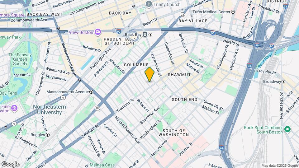 153 W Brookline St, Unit 4 Map and Location Details