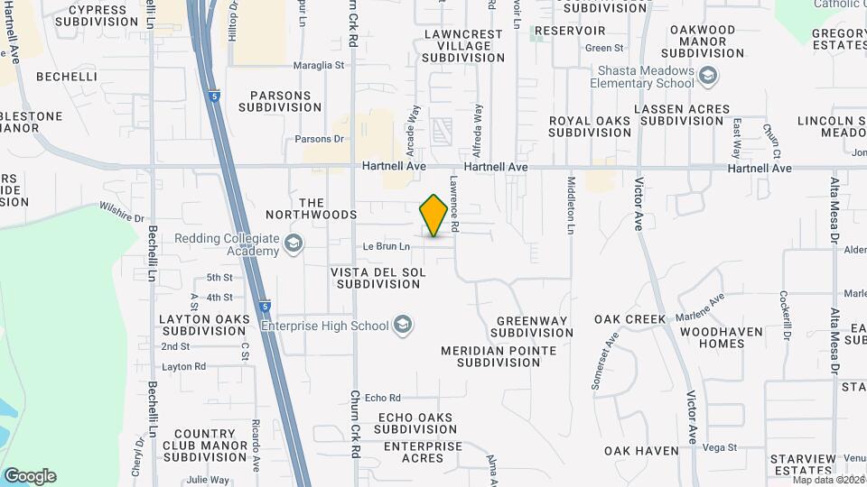 1162 Le Brun Ln Map and Location Details