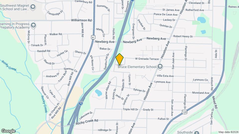 1154 N Beddingfield Dr Map and Location Details