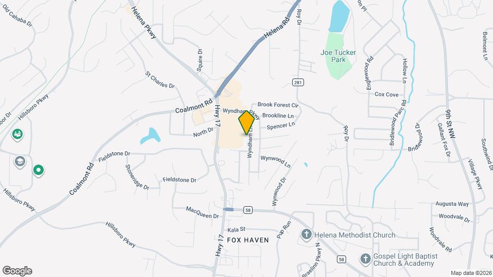 1026 Wyndham Ln Map and Location Details