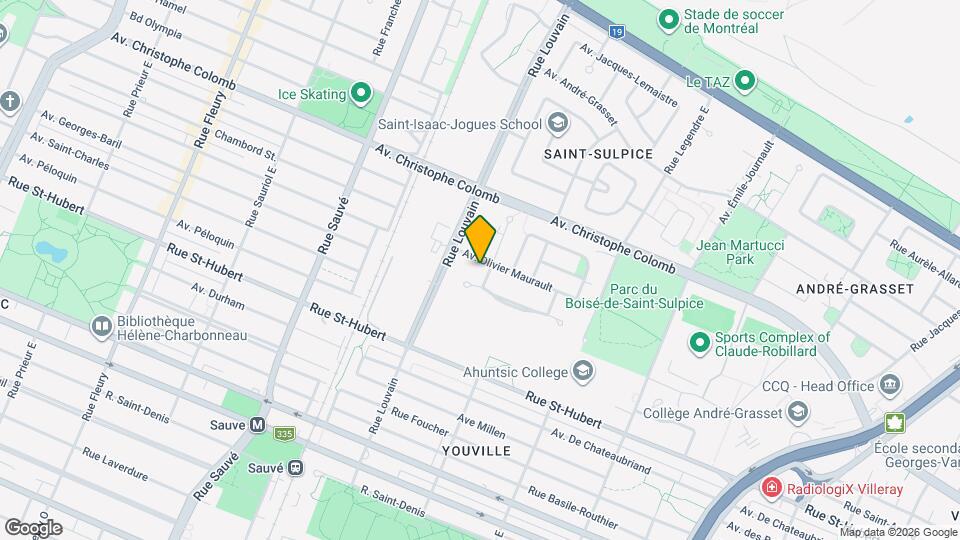 9410-9416 Olivier-Maurault Av Map and Location Details