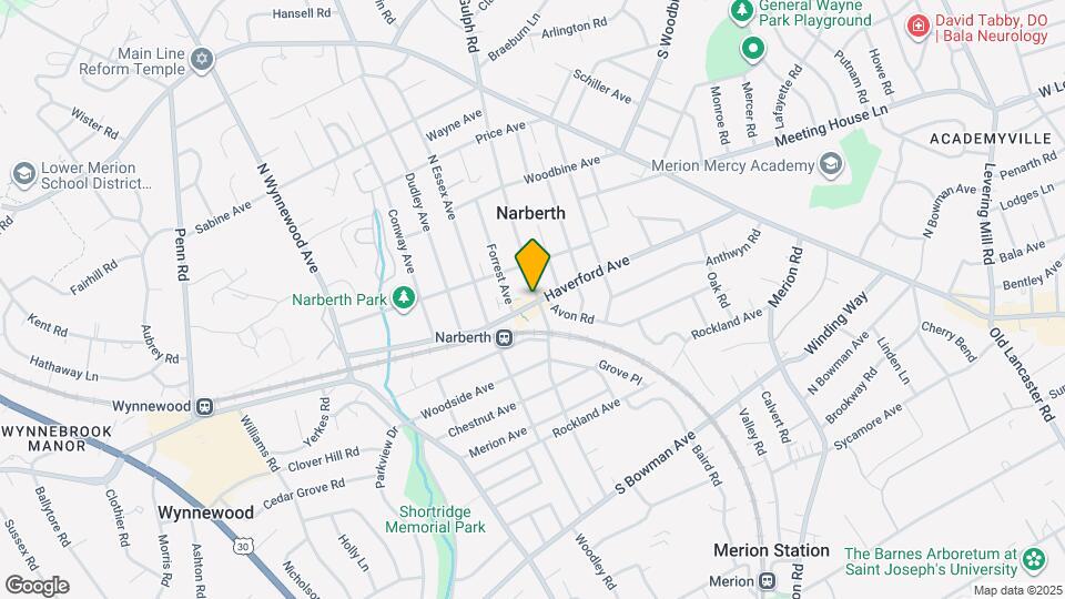 243 Haverford Ave Map and Location Details