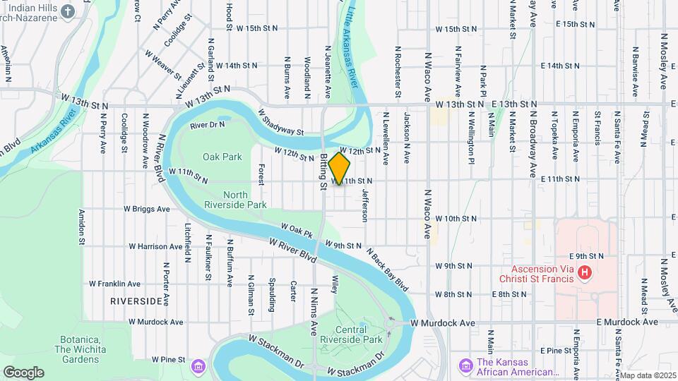 1125 N Larimer Ave Map and Location Details