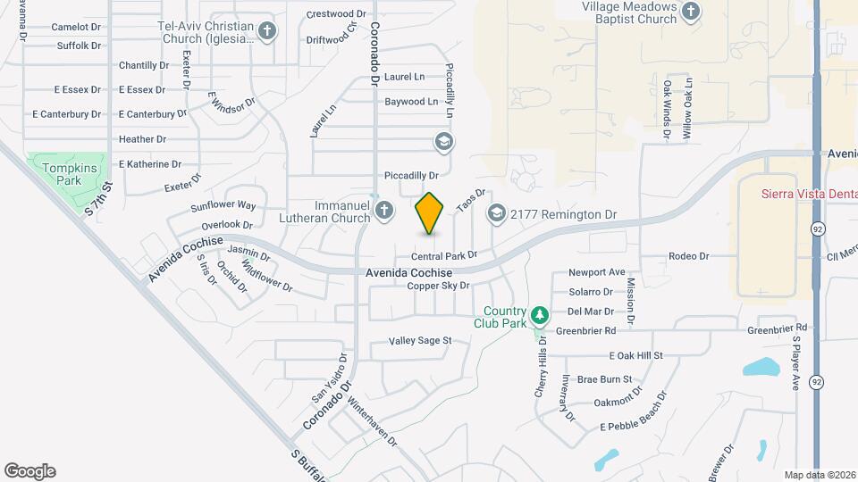 2172 Tahoe Pl Map and Location Details