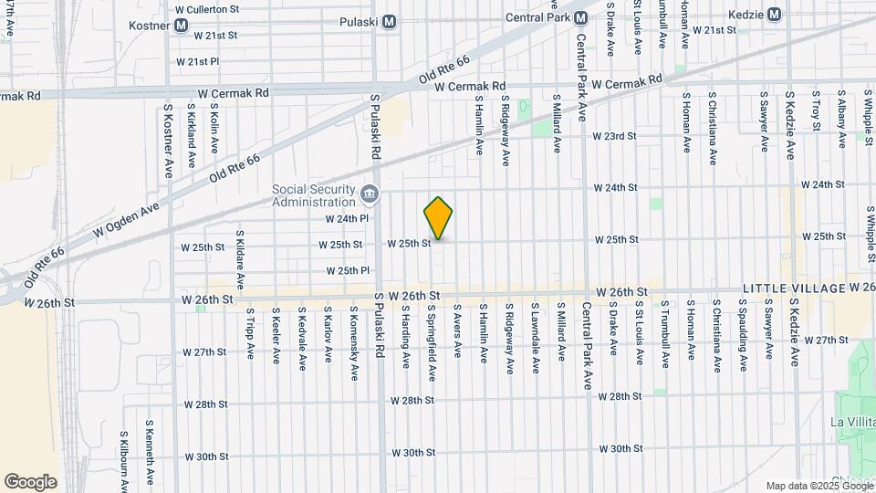 2501-2503 S Springfield Ave Map and Location Details