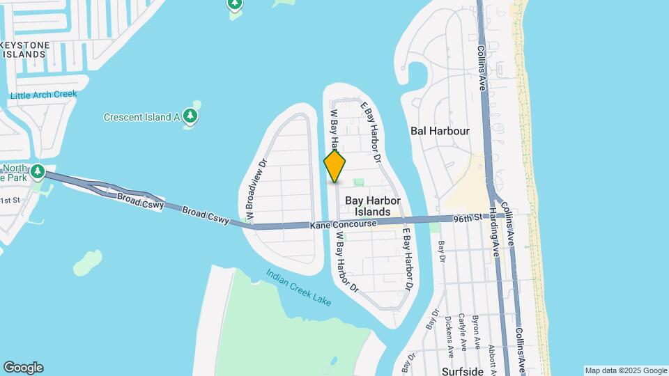 9800 W Bay Harbor Dr Mapa y Detalles de la Ubicación
