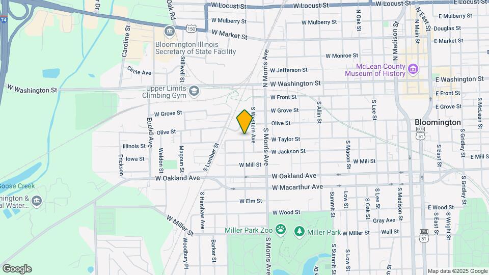 1205 W Taylor St Map and Location Details