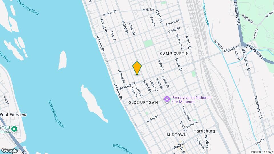 2120 Susquehanna St Map and Location Details