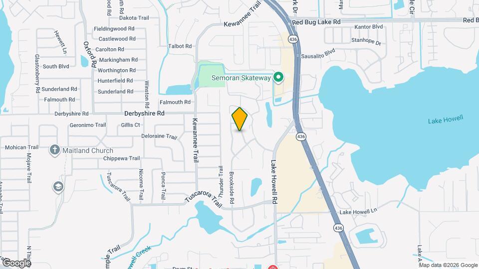 852 Woodside Rd Map and Location Details