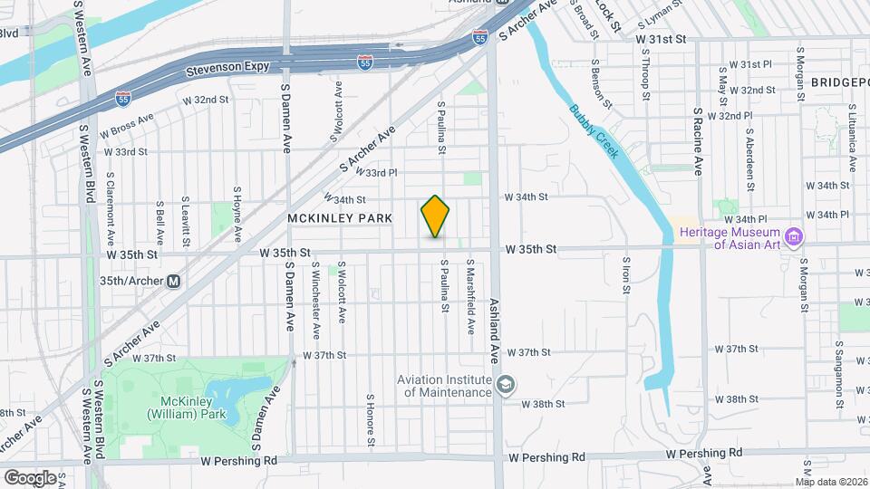 1708 W 35th St, Unit Unit 1 Map and Location Details