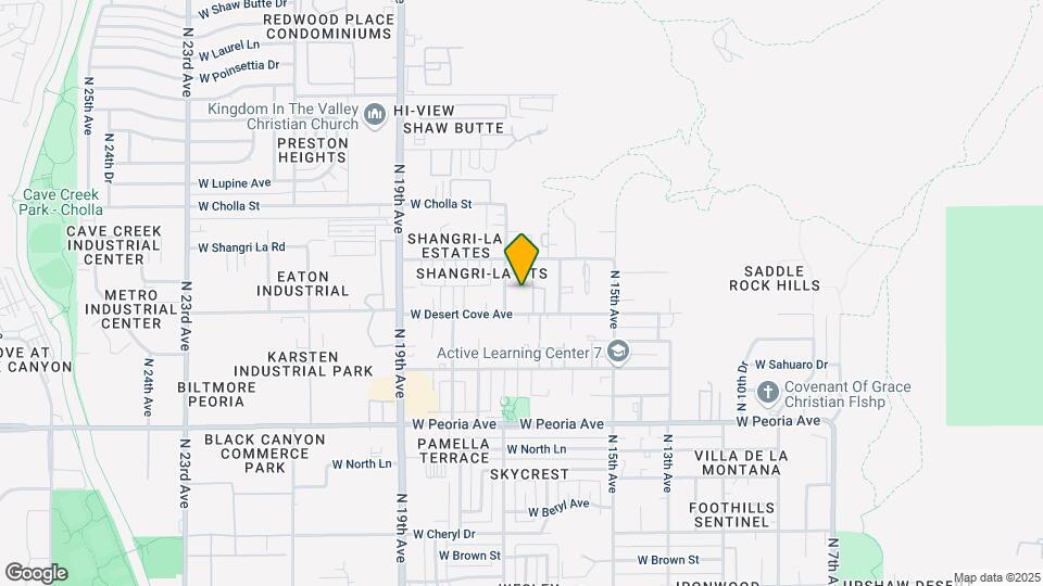 11019 N 17th Ave Mapa y Detalles de la Ubicación