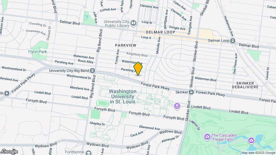 6621 University Dr, Unit ApartmentAcrossWashU Map and Location Details