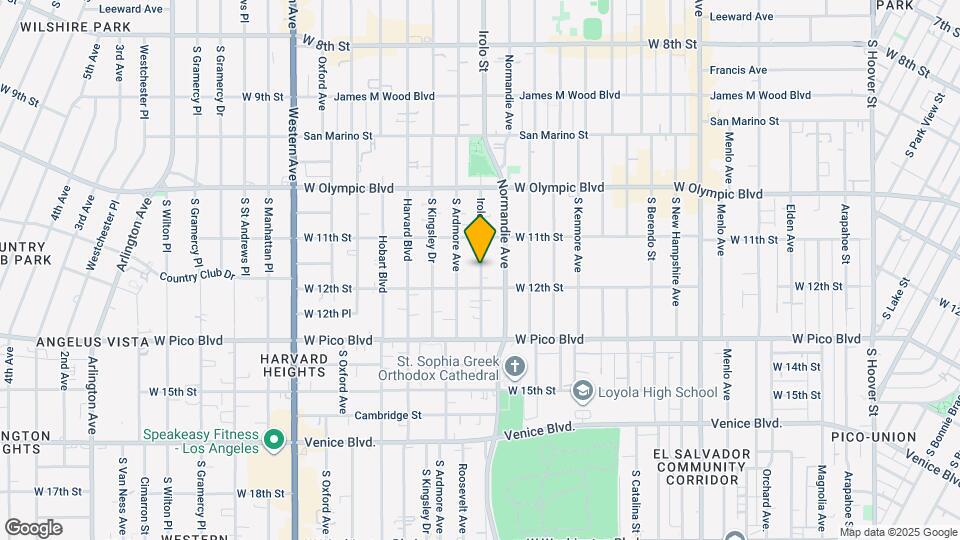 1141 1/2 Irolo St Mapa y Detalles de la Ubicación