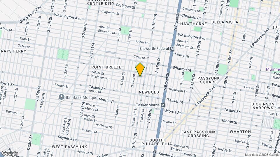 1428 S Bancroft St Map and Location Details