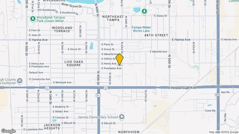 4220 E Powhatan Ave Map and Location Details