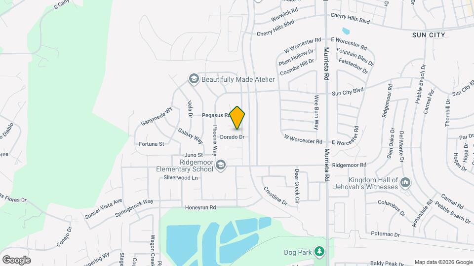 25582 Dorado Dr Map and Location Details