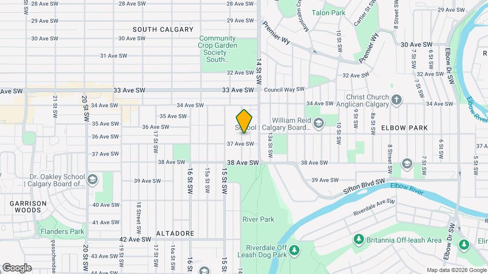 3722 14A St SW Map and Location Details
