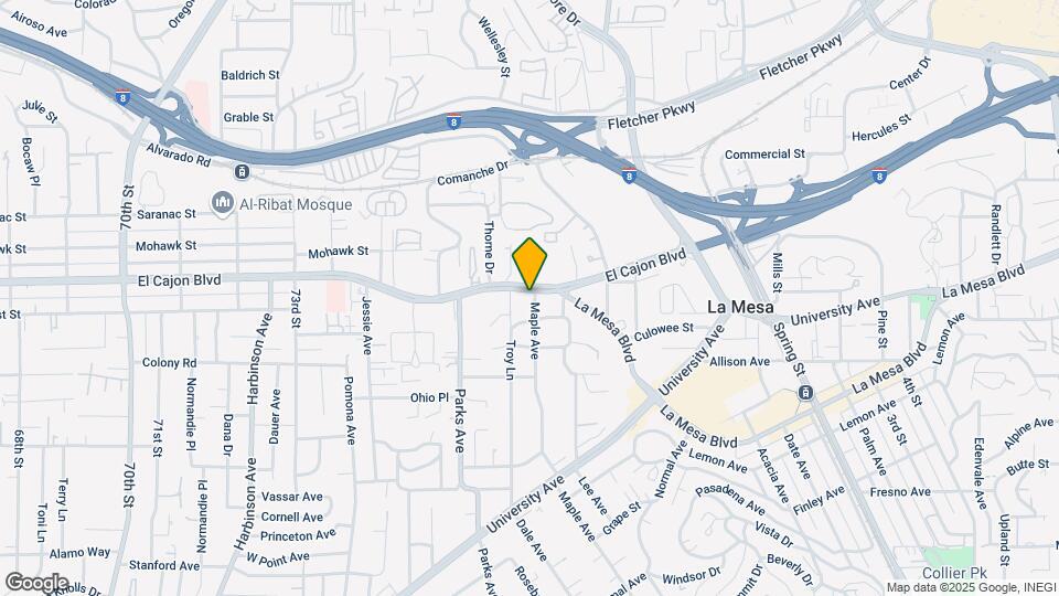 7725 El Cajon Blvd Map and Location Details
